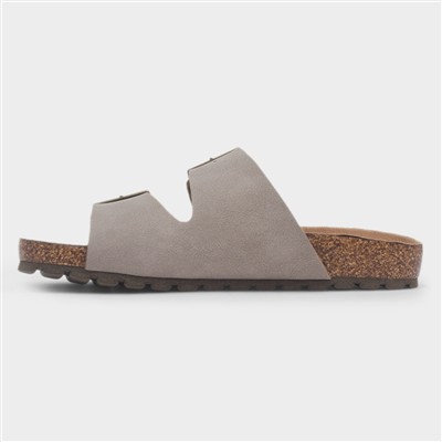 Hampstead Kids Taupe Open Toe Mule Sandal