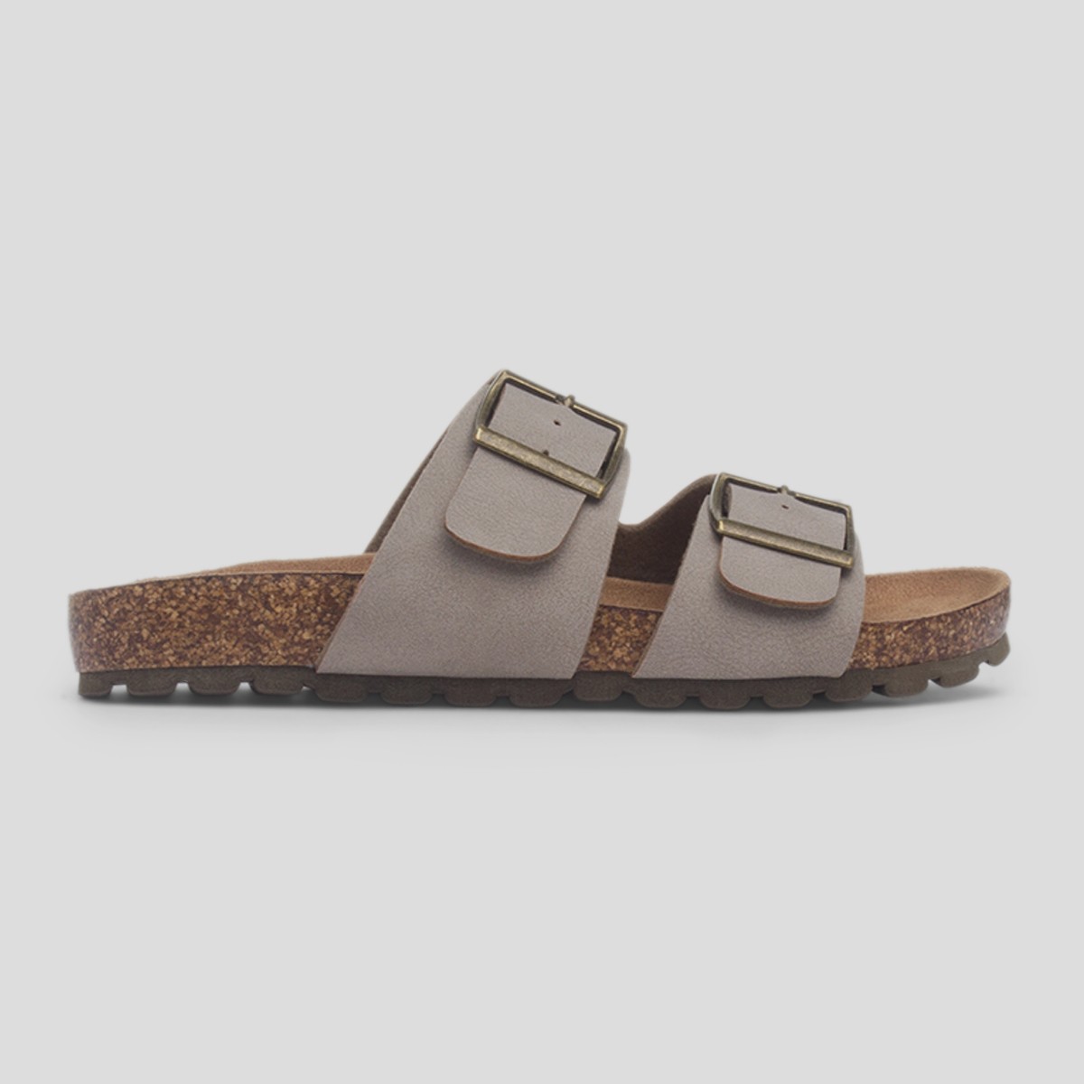 Hamstead Kids Taupe Open Toe Mule Sandal