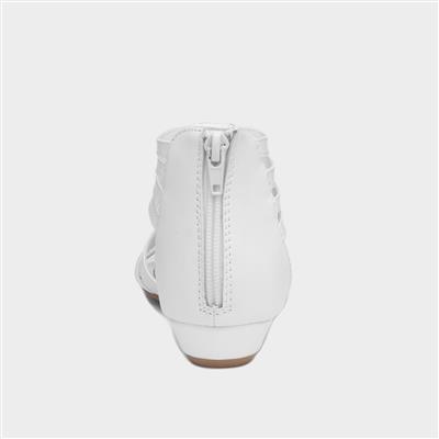 Isabel Girls White Diamante Sandal