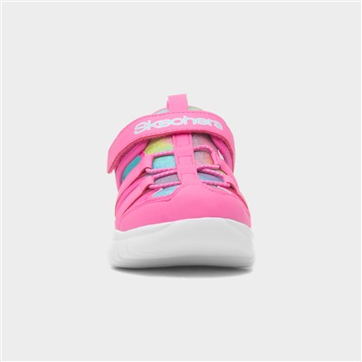 Flex Splash Girls Pink Closed Toe Sandal