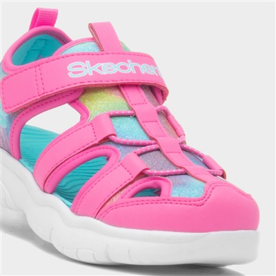 Flex Splash Girls Pink Closed Toe Sandal