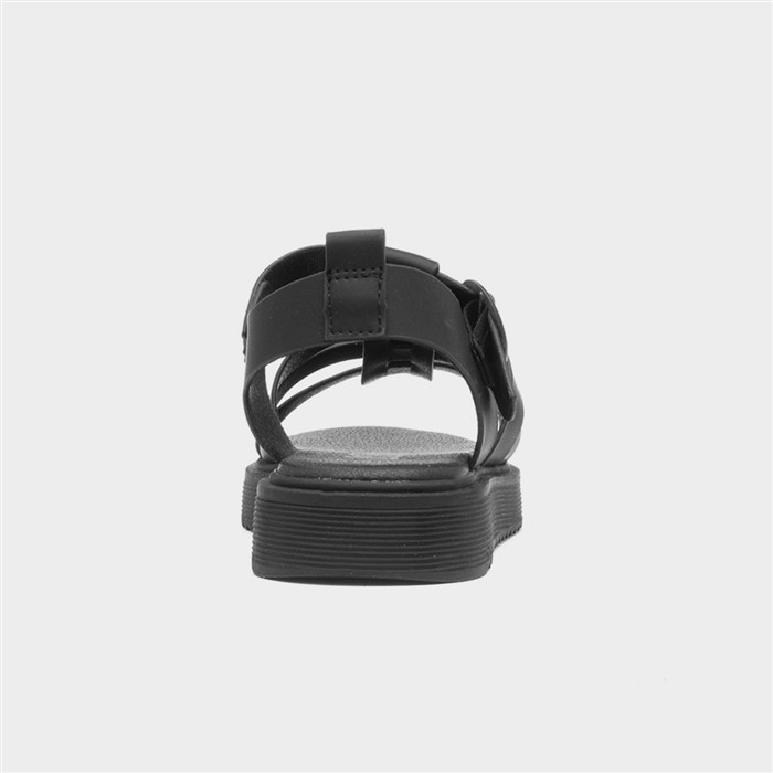 Peak Kids Black Gladiator Sandal