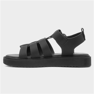 Peak Kids Black Gladiator Sandal
