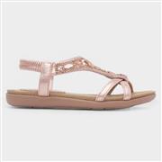 Lilley Candace Girls Rose Gold Diamante Sandal (Click For Details)