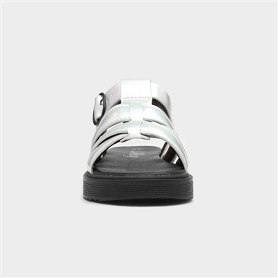 Hyde Girls Metallic Silver Sandal