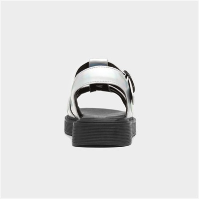 Hyde Girls Metallic Silver Sandal