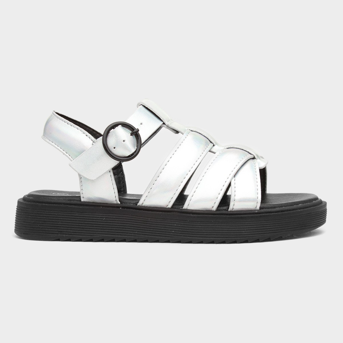 Hyde Girls Metallic Silver Sandal