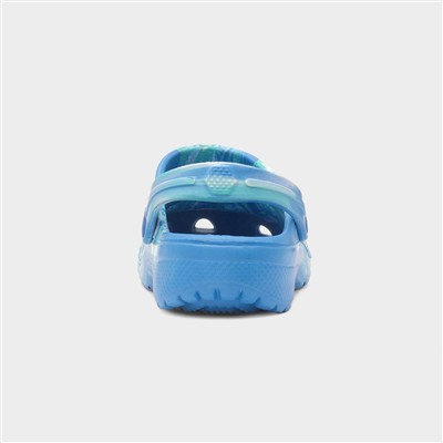 Kids Blue Multi Marble EVA Clog