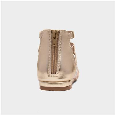 Girls Metallic Gladiator Sandal