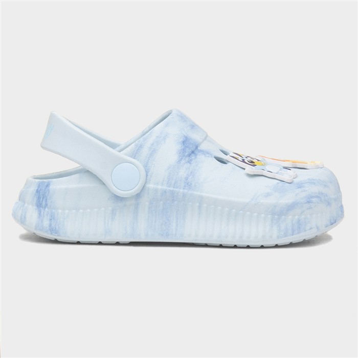 Kids Blue Tie Dye Slip On Character EVA Clog