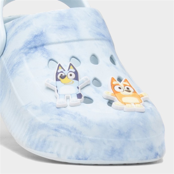 Kids Blue Tie Dye Slip On Character EVA Clog