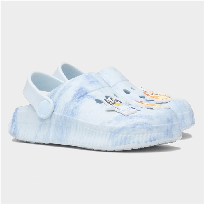 Kids Blue Tie Dye Slip On Character EVA Clog