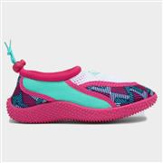 Trespass Squidette Kids Pink Aqua Shoe (Click For Details)