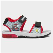 Super Mario Kids Red Easy Fasten Light Up Sandal (Click For Details)