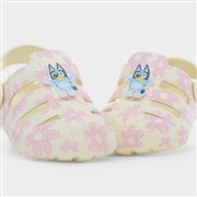 Bluey Ferg Kids Cream & Pink Floral EVA Clog (Click For Details)