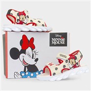 Minnie Mouse Kids Beige Easy Fasten Sandal (Click For Details)