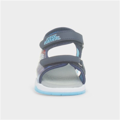 Kids Blue Easy Fasten Light Up Sandal