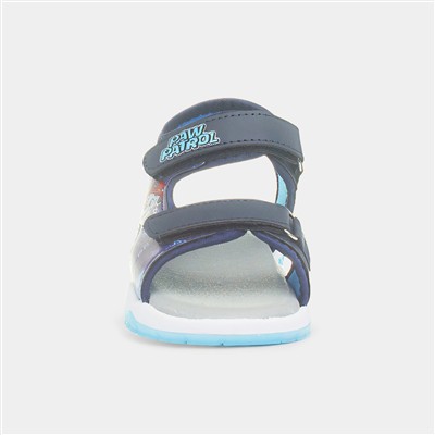 Kids Blue Easy Fasten Light Up Sandal