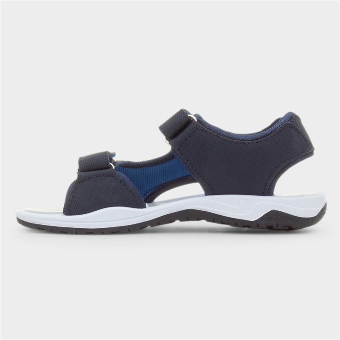Kids Navy Easy Fasten Sandal