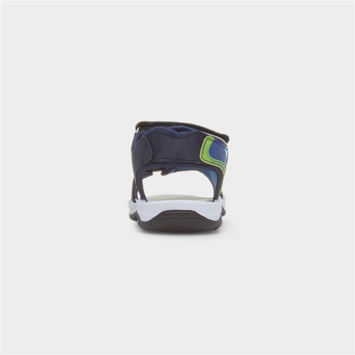 Kids Navy Easy Fasten Sandal