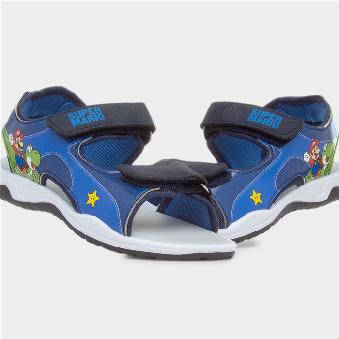 Kids Navy Easy Fasten Sandal