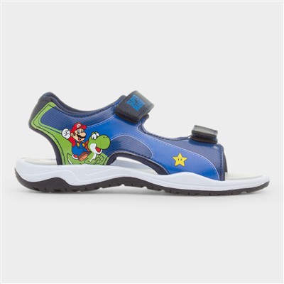 Kids Navy Easy Fasten Sandal