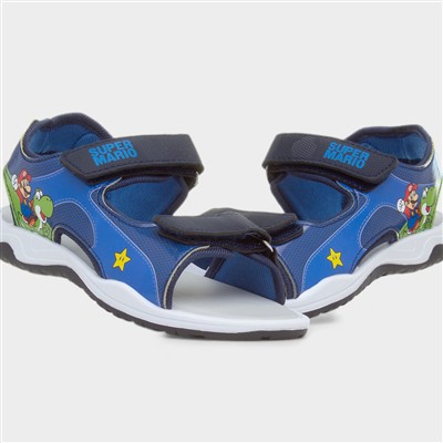 Kids Navy Easy Fasten Sandal