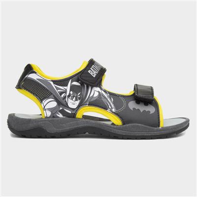 Kids Black Easy Fasten Sandal