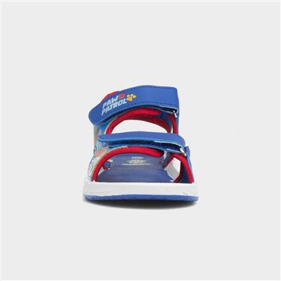 Kids Blue Easy Fasten Light Up Sandal