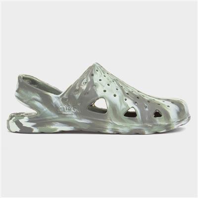 Everywear Kids Green Marble Clog