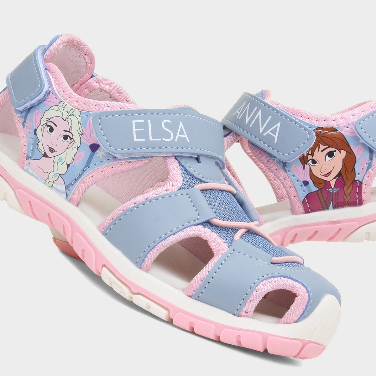 Disney Frozen Kids Blue Fisherman Sandal-29964 | shoezone