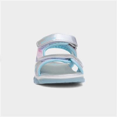 Kids Metallic Light Up Sandals