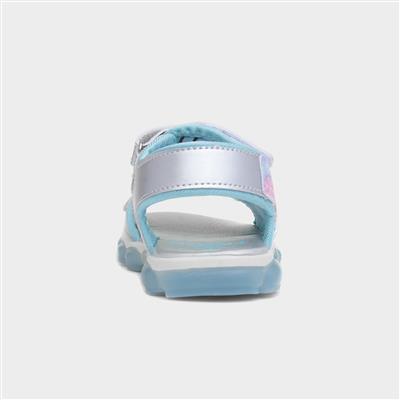 Kids Metallic Light Up Sandals