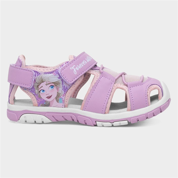 Disney Frozen Purple Kids Lilac Fisherman Sandal Size 30