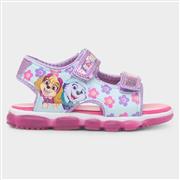 Paw Patrol Kids Purple Easy Fasten Light Up Sandal (Click For Details)