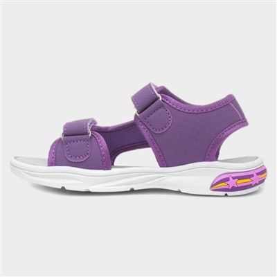 Kids Purple Light Up Sandal