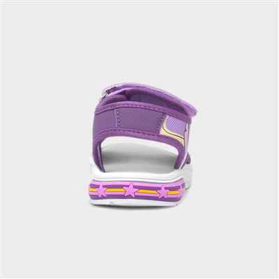 Kids Purple Light Up Sandal