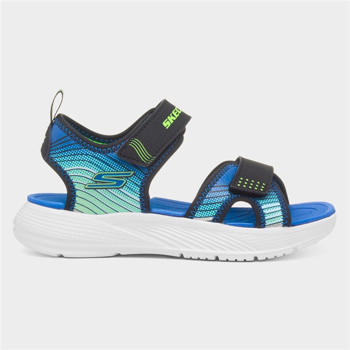 Skechers Multi-Coloured Microspec-Splash Kids Multi Sandal Size 34