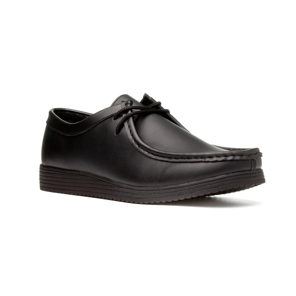 mens black leather lace up shoes