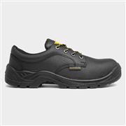 EarthWorks Drill Unisex Black Leather Safety Shoe (Click For Details)