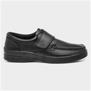 Hobos Mens Black Casual Easy Fasten Shoe (Click For Details)