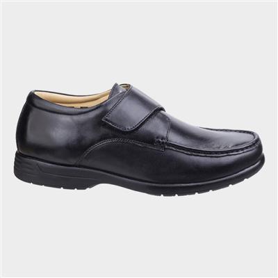 Fred Mens Black Leather Shoe