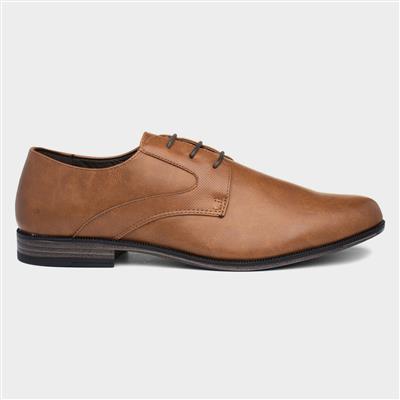 Mens Tan Lace Up Gibson Shoe