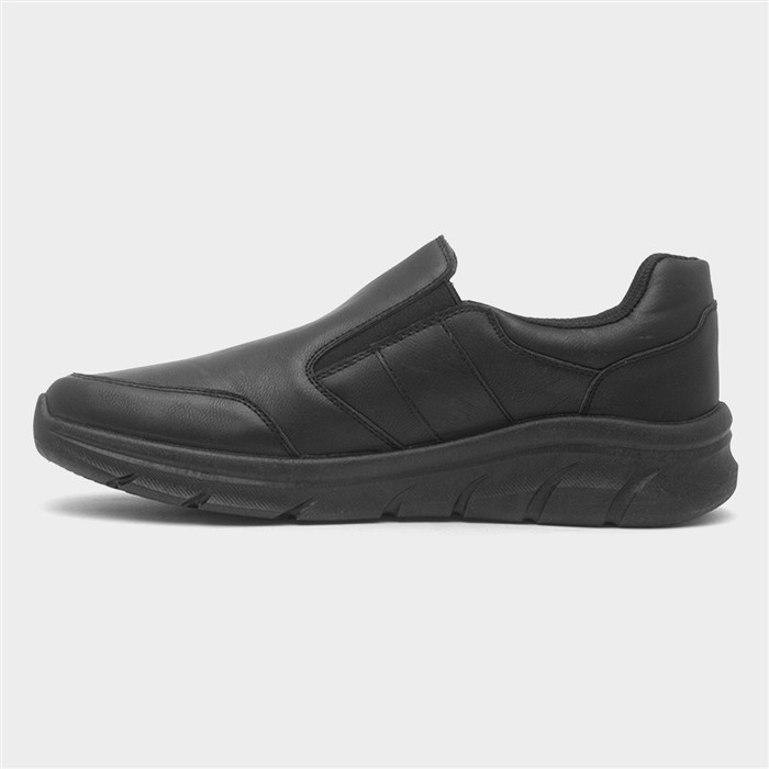 Mens Black Slip On Shoes