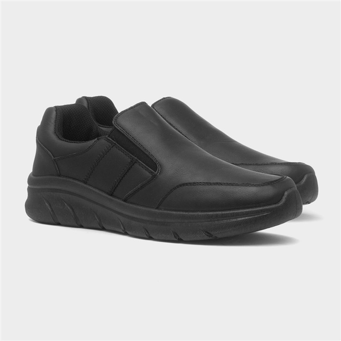 Mens Black Slip On Shoes