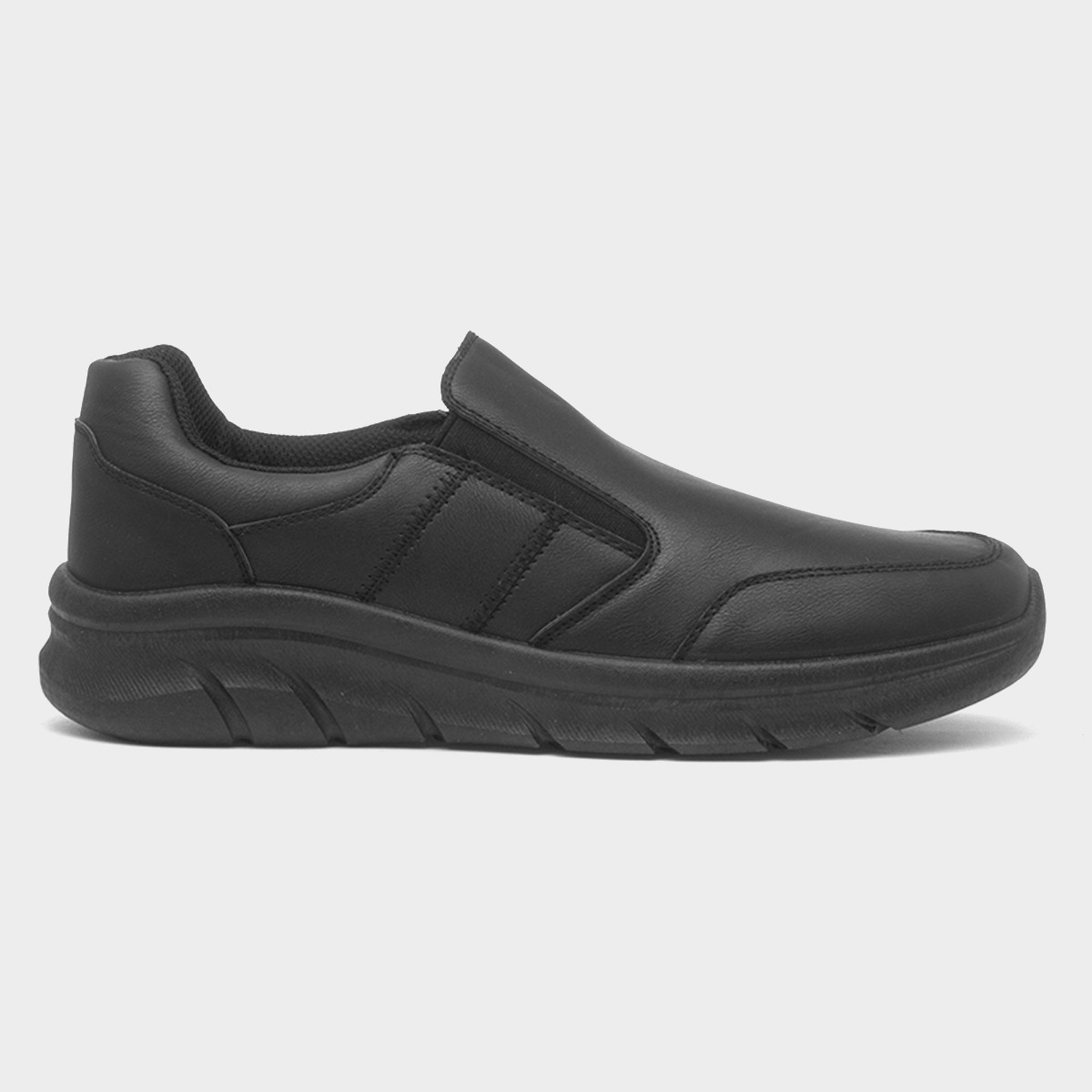 Mens Black Slip On Shoes