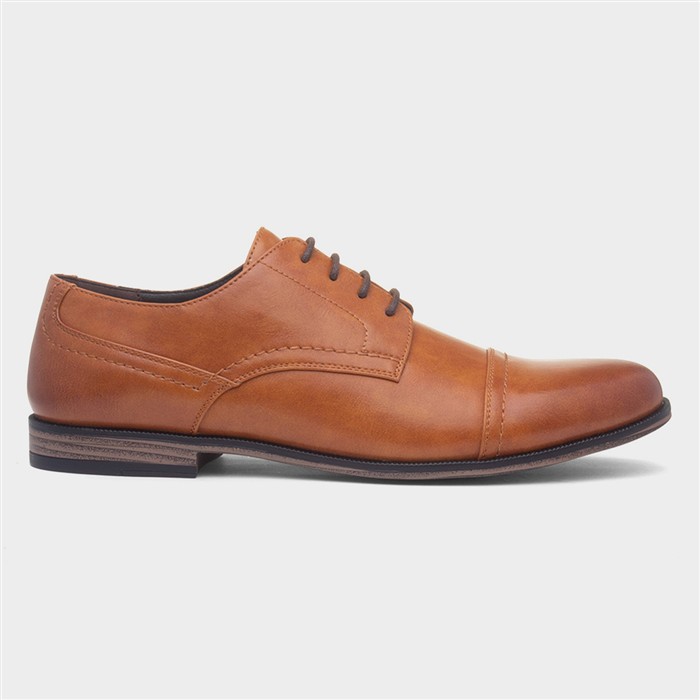 Mens Tan Formal Lace Up Shoe