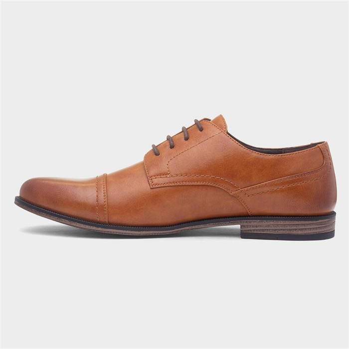 Mens Tan Formal Lace Up Shoe
