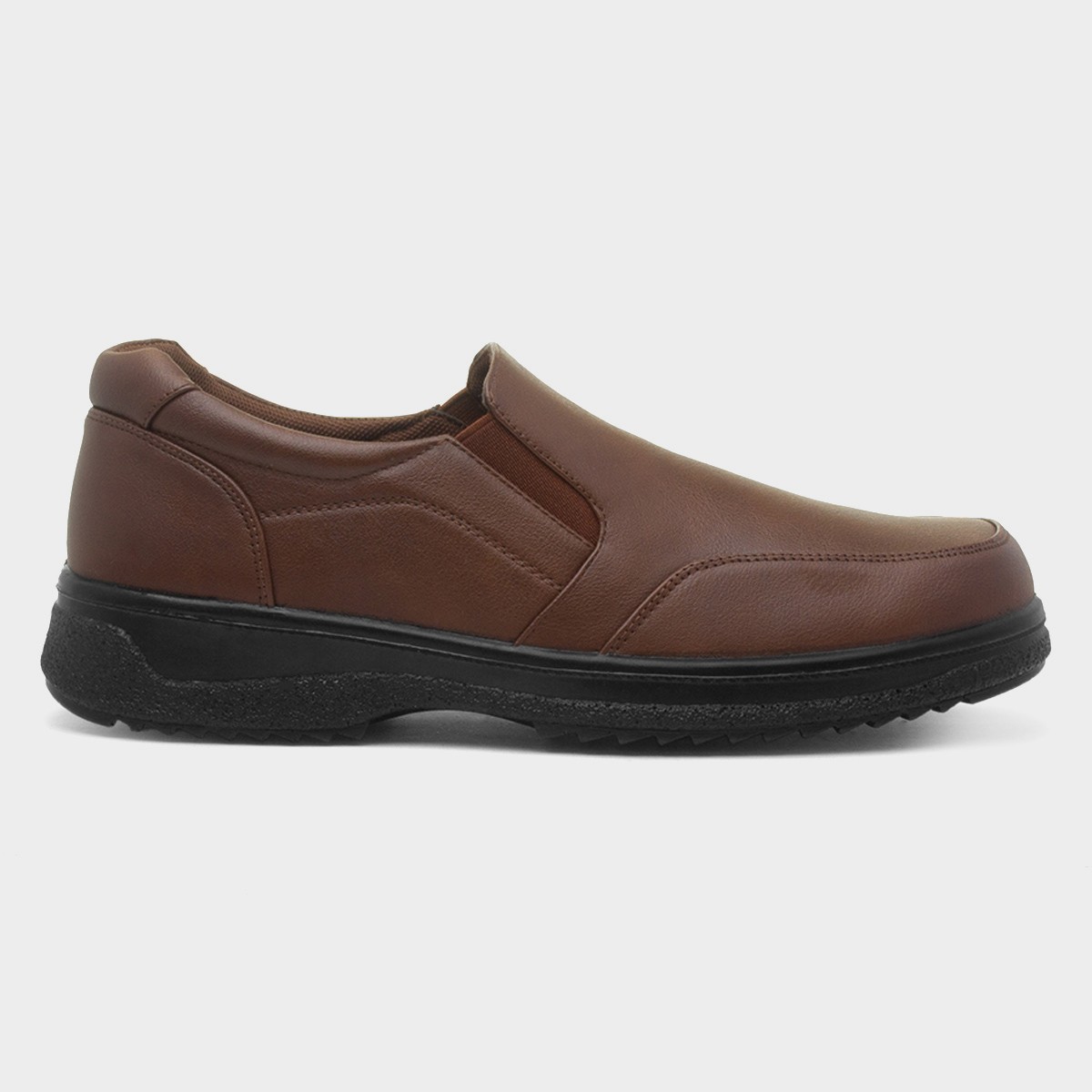 Mens Brown Slip On Shoe