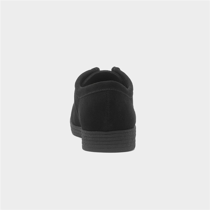 Mens Wallabee Black Suede Lace Up Shoe